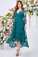 Lilly Lace Sleeved High Low Dress SALE